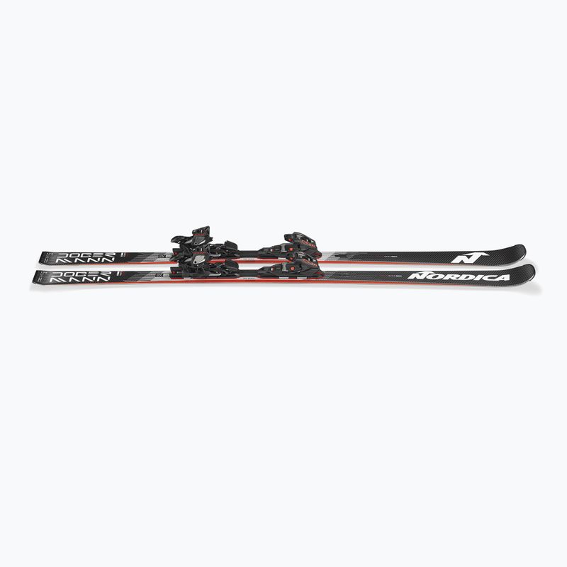 Zjazdové lyže + viazanie Nordica Doberman Multigara DC + Comp 13 FDT black/white 5