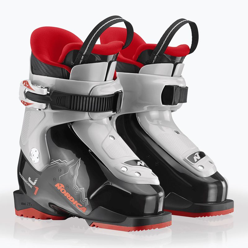 Detské lyžiarske topánky Nordica Speedmachine J 1 black/grey/red 7