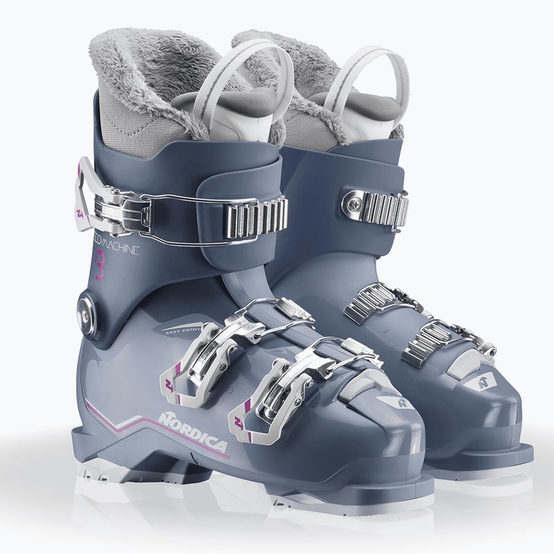 Detské lyžiarske topánky Nordica Speedmachine J 3 blue/light blue/fucsia 7