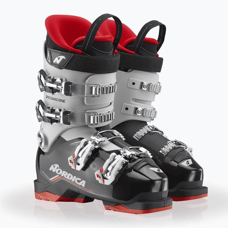 Detské lyžiarske topánky Nordica Speedmachine J 4 black/grey/red 7