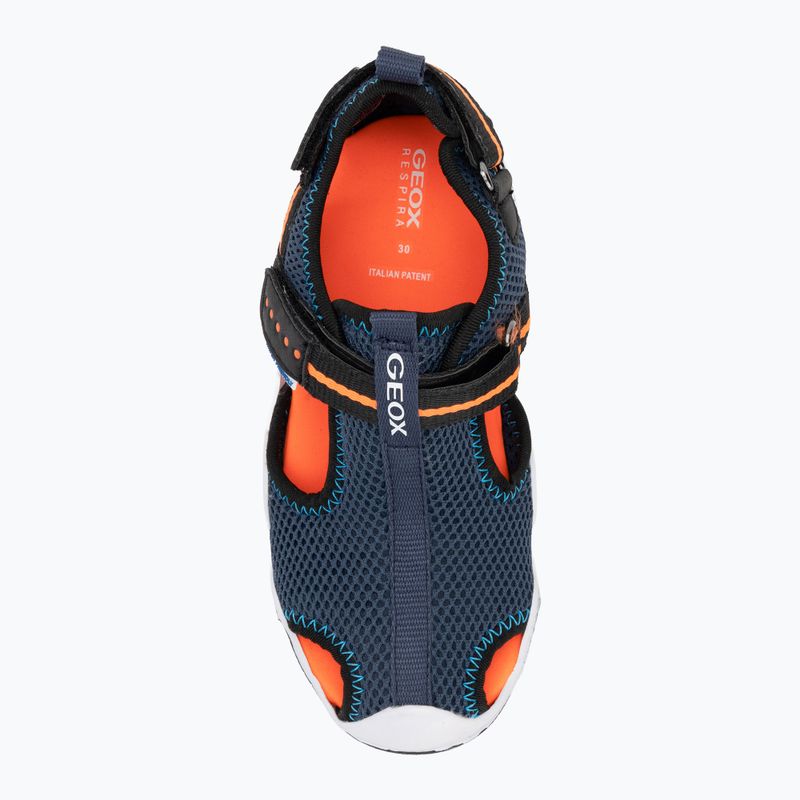 Detské sandále Geox Wader navy/fluo orange 5