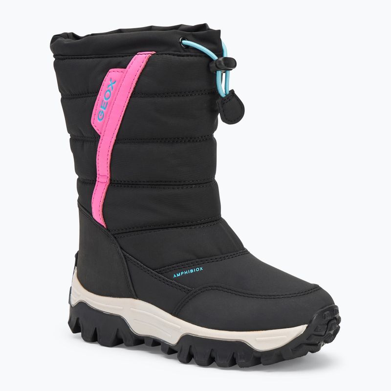Detské snehule Geox Himalaya ABX black/fuchsia