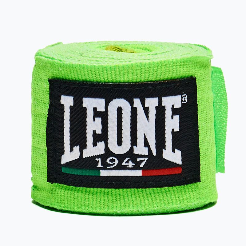 Boxerské bandáže Leone 1947 Hand Wraps 350 cm fluo green/fluo green 2