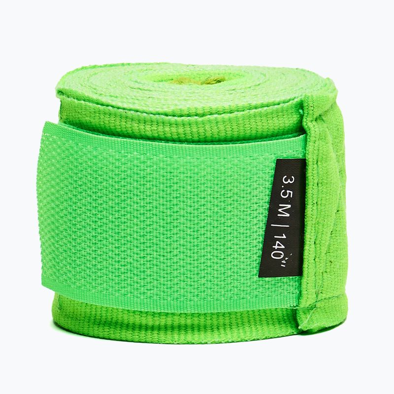 Boxerské bandáže Leone 1947 Hand Wraps 350 cm fluo green/fluo green 3
