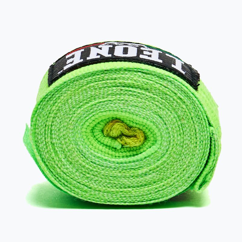 Boxerské bandáže Leone 1947 Hand Wraps 350 cm fluo green/fluo green 4