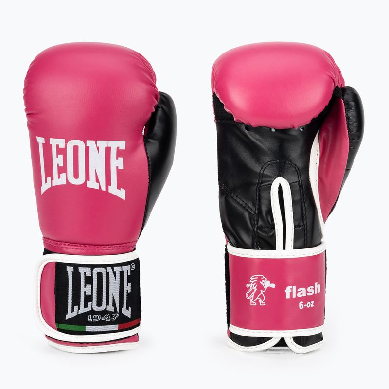 Detské boxerské rukavice LEONE 1947 Flash fuxia 3