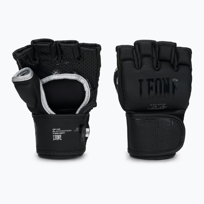 Leone 1947 Black Edition MMA grapplingové rukavice čierne GP105