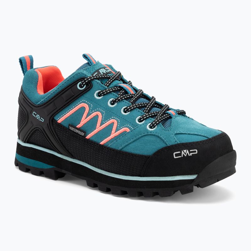 Dámske trekové topánky CMP Moon Low Wp teal/red fluo