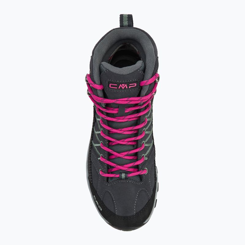 Dámske trekové topánky CMP Rigel Mid Wp anthracite/mineral green 5