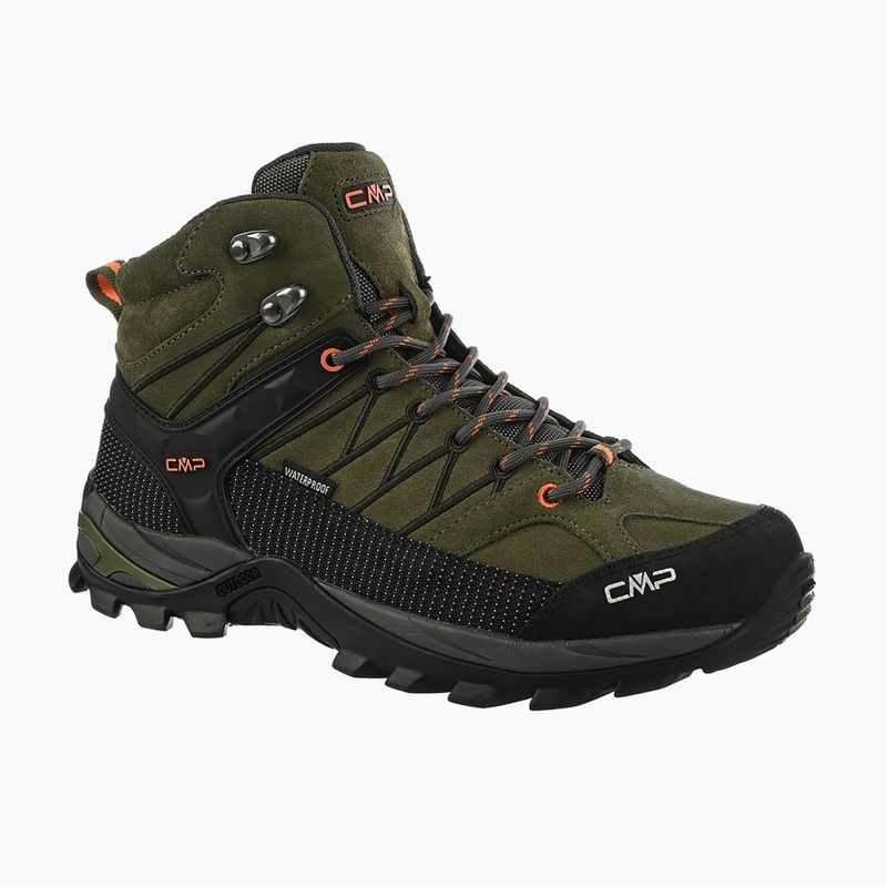 Pánske trekingové topánky CMP Rigel Mid Wp olive/flame