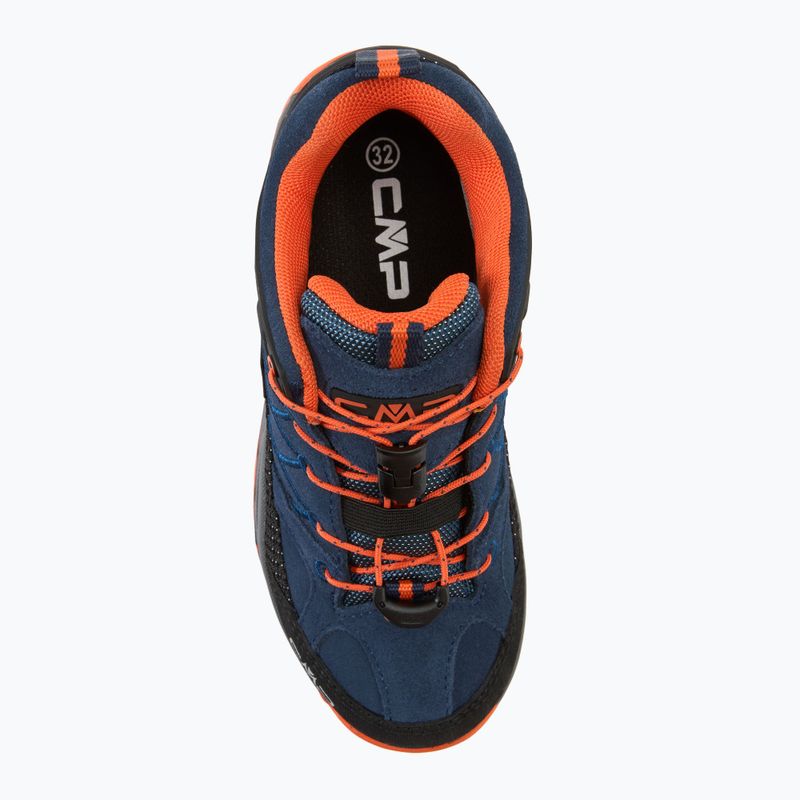 Detská trekkingová obuv CMP Rigel Low Wp b.blue / arancio 5