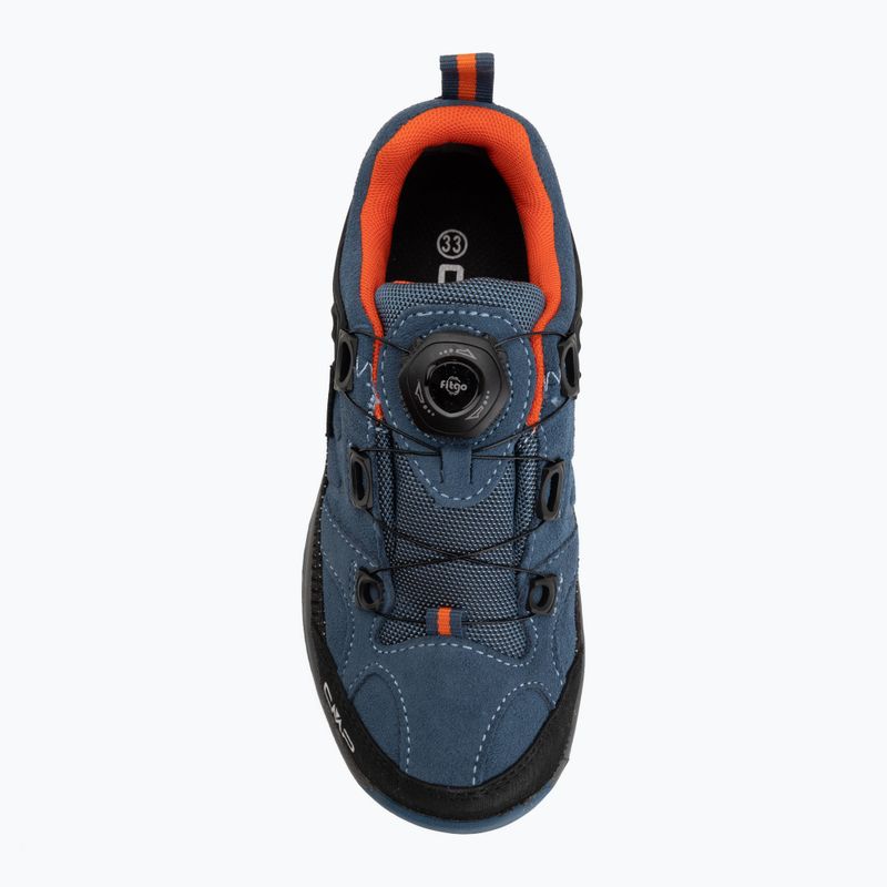 Detské turistické topánky CMP Kiruna Low FitGo Waterproof bluestone/arancio 5