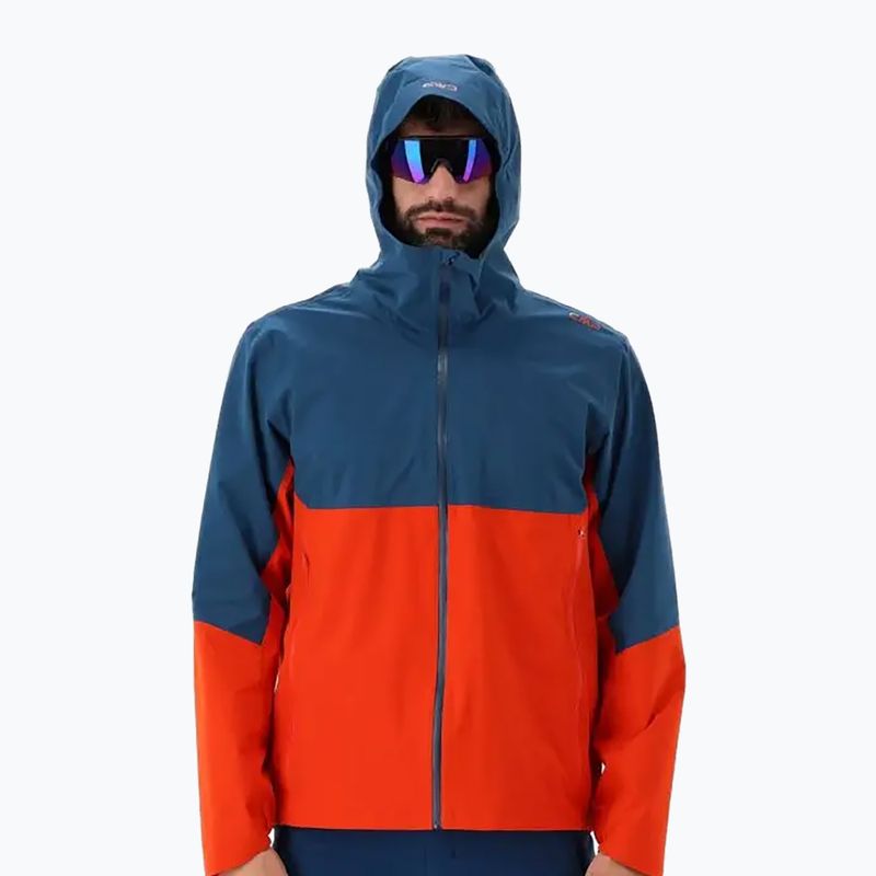 Pánska bunda do dažďa CMP 35Z6187 Fix Hood tango 8