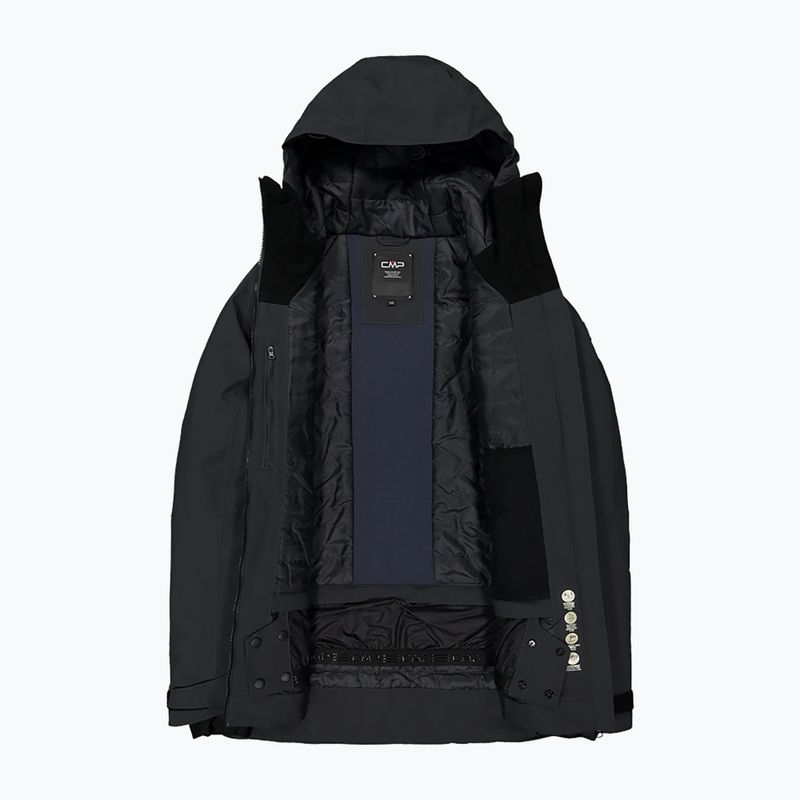 Pánska lyžiarska bunda CMP 34W3987 Fix Hood antracitová 6