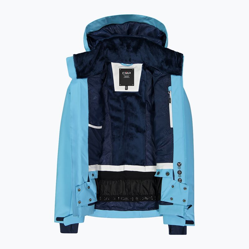 Dámska lyžiarska bunda CMP 35W0166 Zip Hood topaz 4