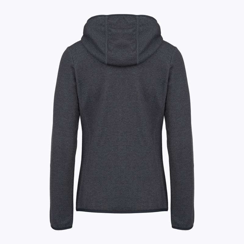 Dámska trekingová mikina CMP 34H6376 Fix Hood black/cement 2