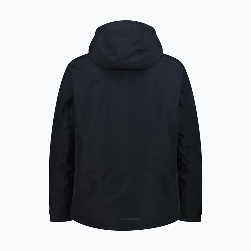 Pánska bunda do dažďa CMP 35Z1537 Zip Hood black 2