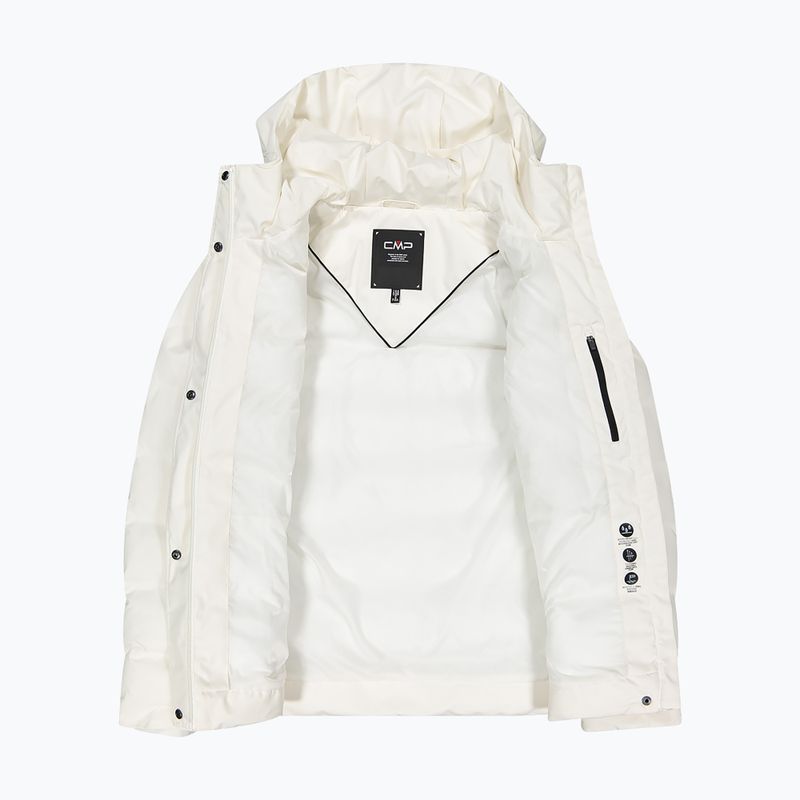 Dámska zateplená bunda CMP 35K3666 Fix Hood chalk white/blue ink 4