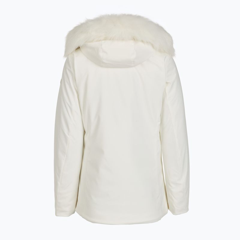 Dámska zateplená bunda CMP 35K3626F Zip Hood Synthetic Fur chalk white/blue ink 2