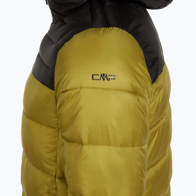 Pánska zateplená bunda CMP 35K3747 Fix Hood golden green 3