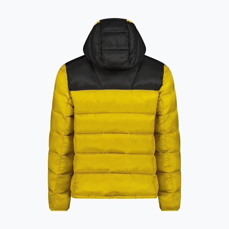 Pánska zateplená bunda CMP 35K3747 Fix Hood golden green 7
