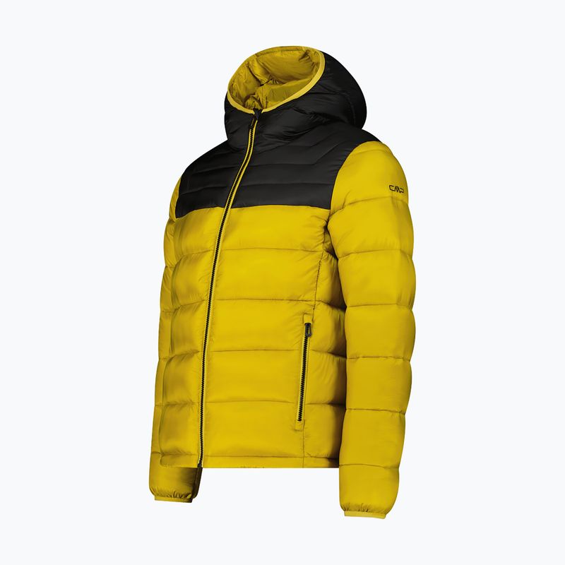 Pánska zateplená bunda CMP 35K3747 Fix Hood golden green 8