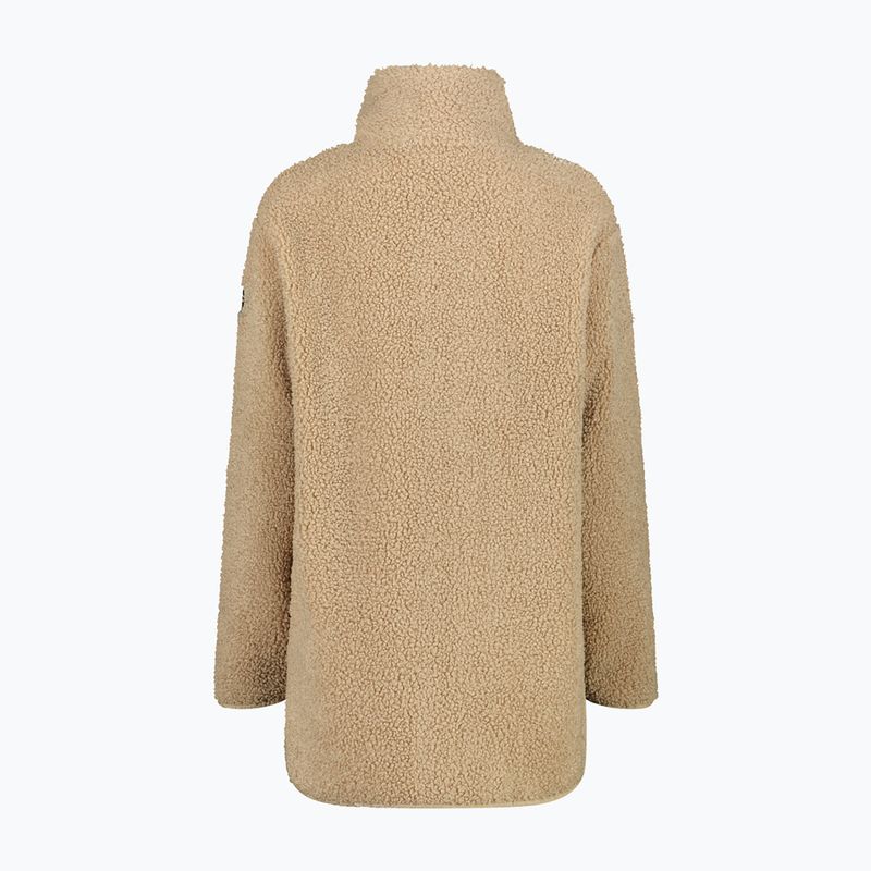 Dámsky kabát CMP 35P3846 Long Teddy Highloft cookie 2