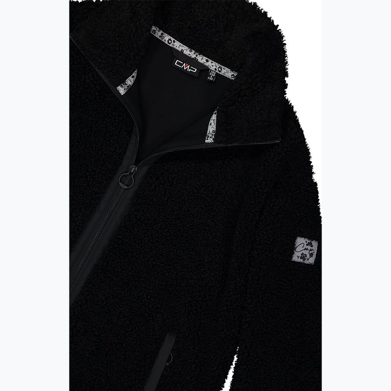 Dámsky kabát CMP 35P3846 Long Teddy Highloft nero 5