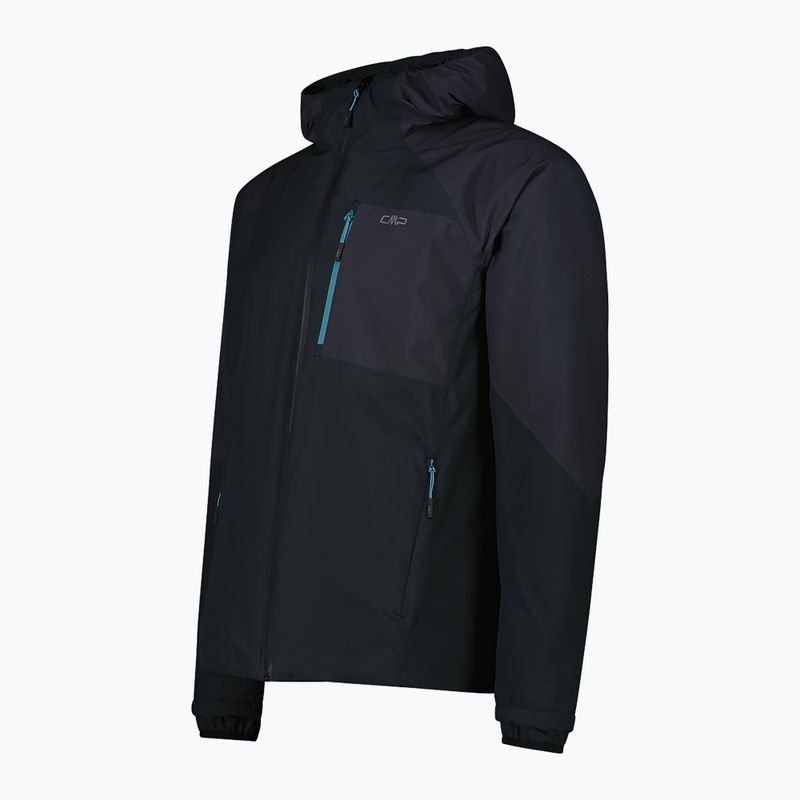 Pánska softshellová bunda CMP 35Z2767 Fix Hood black/anthracite 3