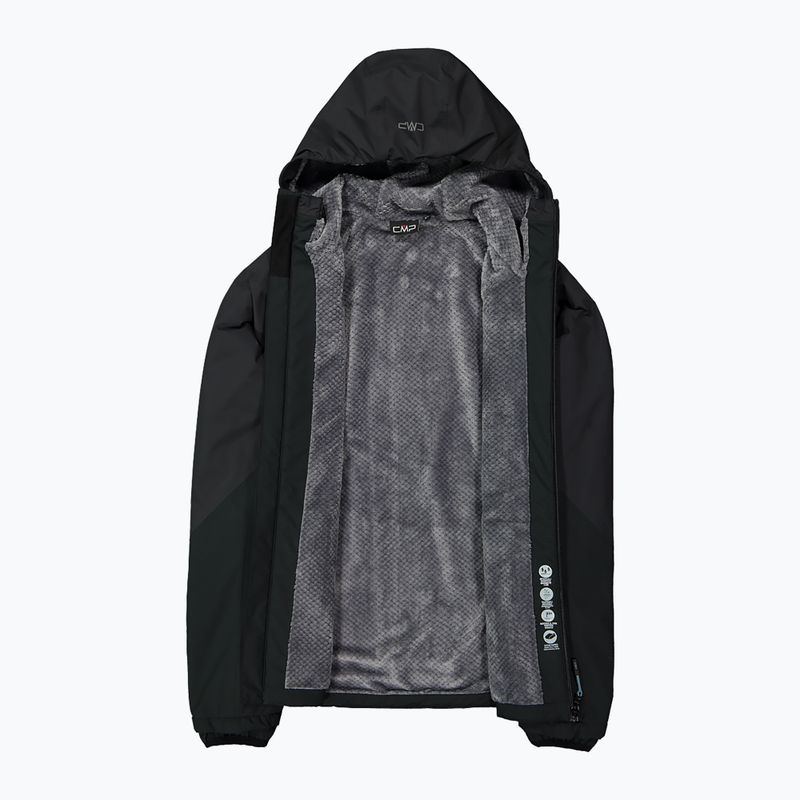 Pánska softshellová bunda CMP 35Z2767 Fix Hood black/anthracite 4