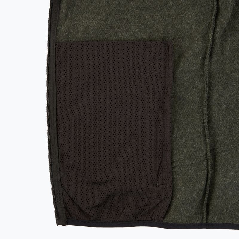 Pánska fleecová mikina CMP 35H3907 Melange Knitted forest melange/black/red 5