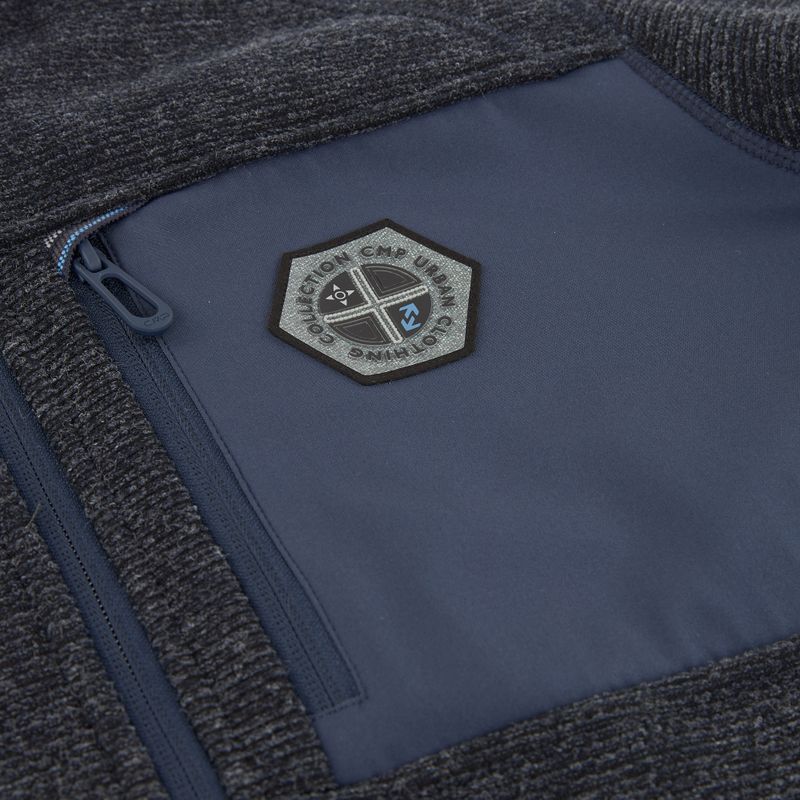 Pánska fleecová mikina CMP 35H3907 Melange Knitted blue melange/blue 4