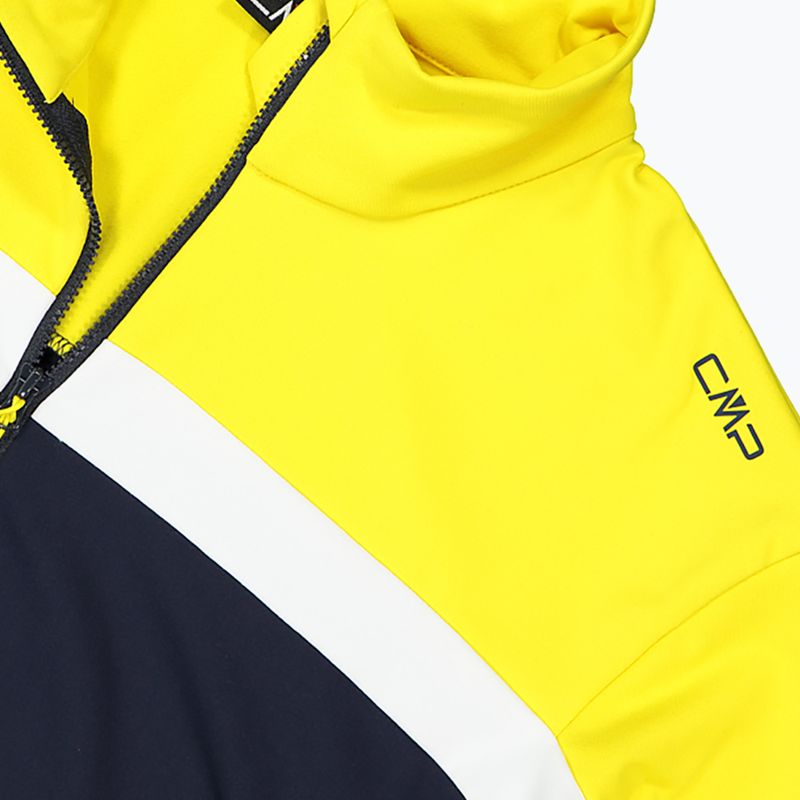 Pánska mikina CMP 35L0507 Sweat čierna/modrá/zimné slnko 4