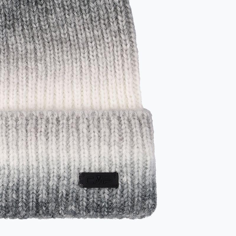 Dámska zimná čiapka CMP 5505813 Knitted anthracite/white 3