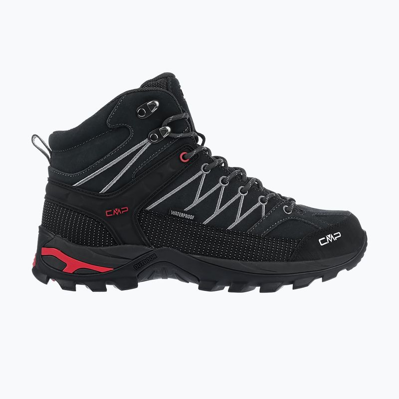 Pánske trekingové topánky CMP Rigel Mid Wp titanium/ferrari 2