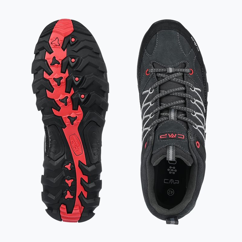 Pánske trekingové topánky CMP Rigel Low titanium/ferrari red 5