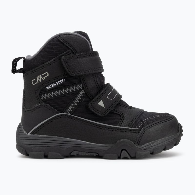 Detské snehule CMP Pyry Snowboots Wp black/titanium 2