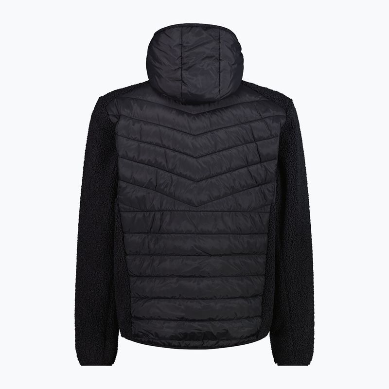 Pánska hybridná bunda CMP 34P1817 Hybrid Fix Highloft antracitová 2