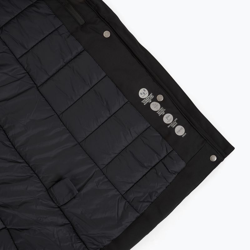 Dámska zateplená bunda CMP 35K3626F so zipsom a kapucňou s umelou kožušinou black 5