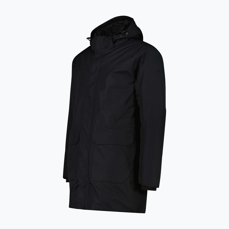 Pánska bunda do dažďa CMP 35K3737 Parka Zip Hood black 3