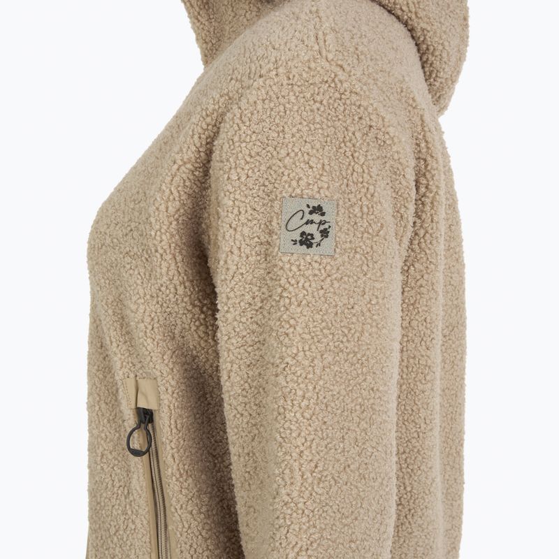 Dámska mikina CMP 35P3856 Long Teddy Highloft cookie 3