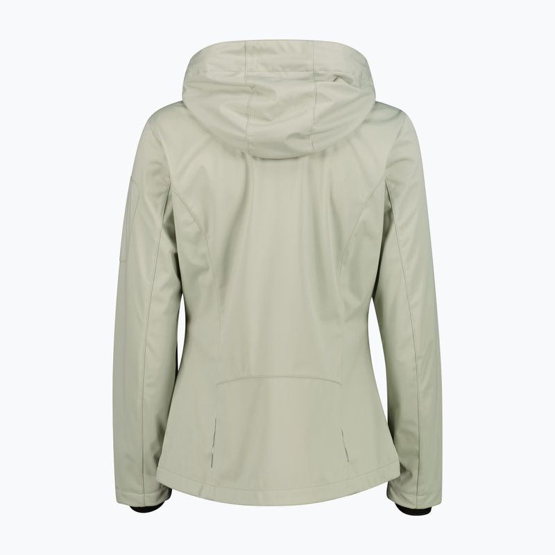 Dámska softshellová bunda CMP 39A5016 Zip Hoodie pistachio 2
