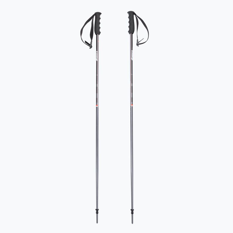 Lyžiarske palice Nordica ALPINE TI 16 MM sivo-červené 0B080800001