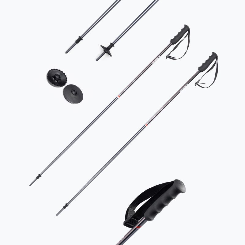 Lyžiarske palice Nordica ALPINE TI 16 MM sivo-červené 0B080800001 6