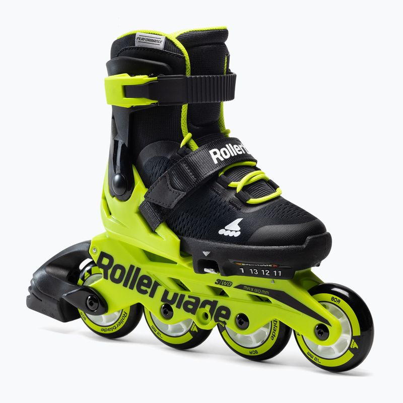 Detské kolieskové korčule Rollerblade Microblade čierno-žlté 7101700215