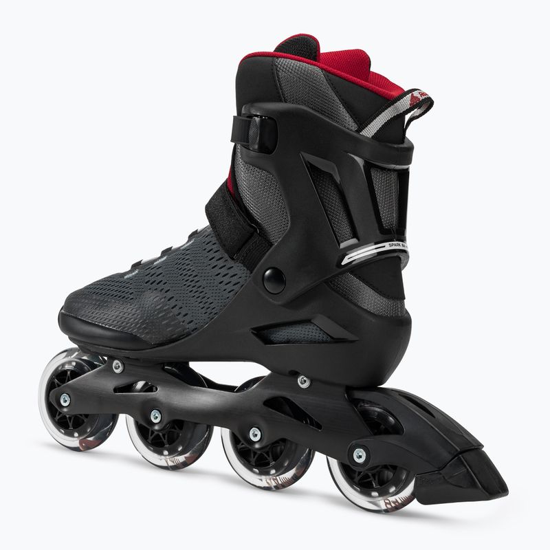 Pánske kolieskové korčule Rollerblade Spark 84 dark grey/red 3