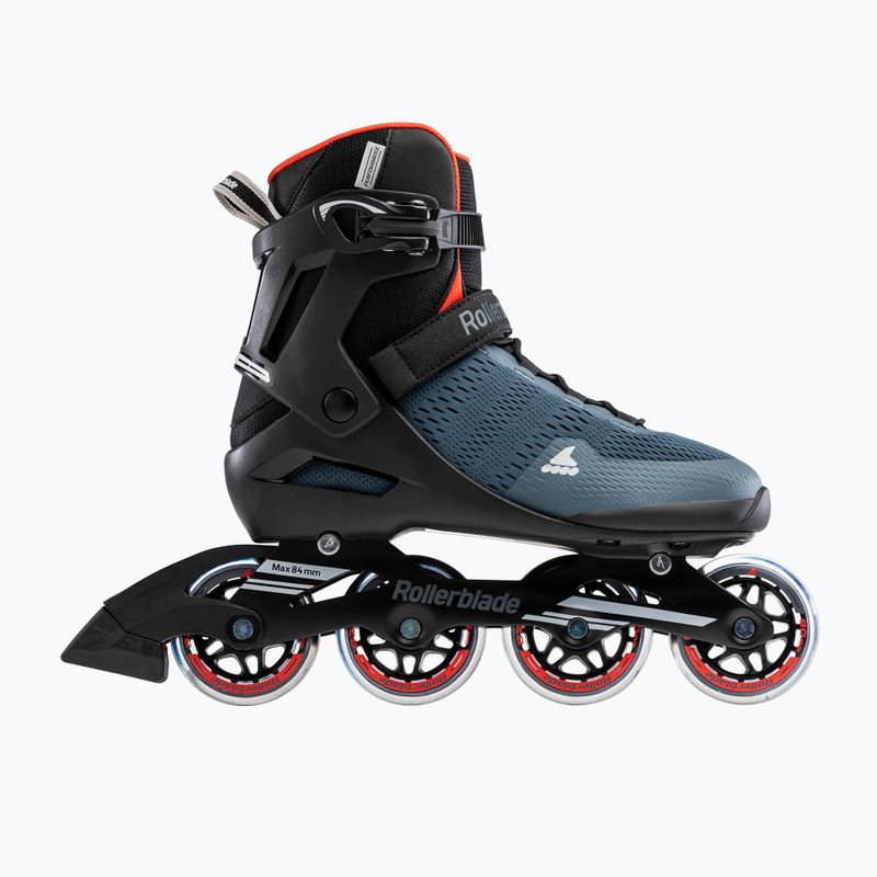 Pánske kolieskové korčule Rollerblade Sirio 80 orion blue/spicy orange 2