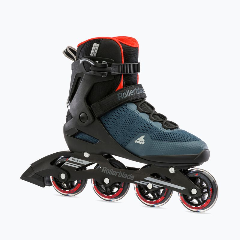 Pánske kolieskové korčule Rollerblade Sirio 80 orion blue/spicy orange 4