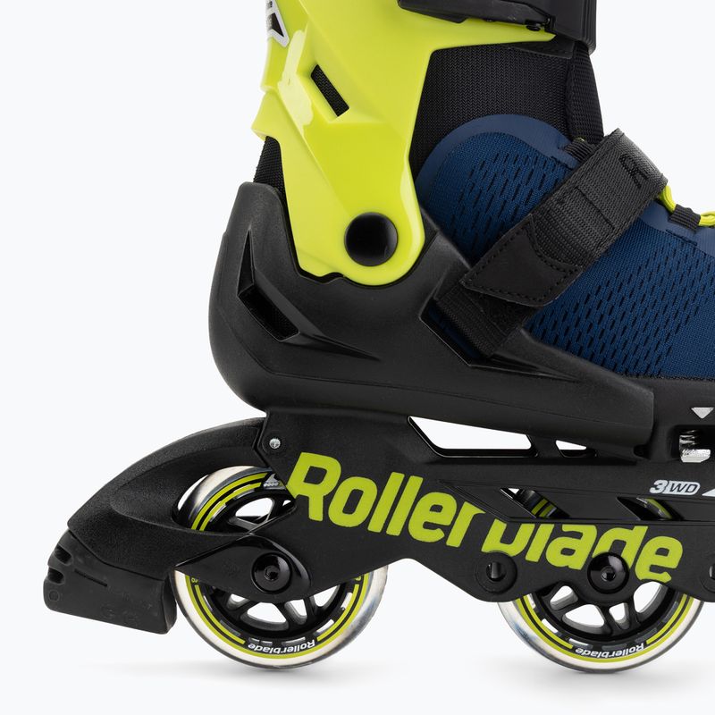 Detské kolieskové korčule Rollerblade Microblade 3WD Jr blue royal/lime 6