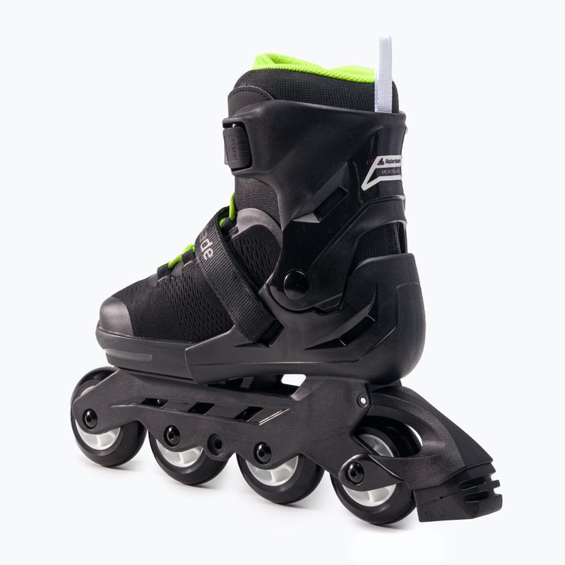 Detské kolieskové korčule Rollerblade Microblade black/green 07221900 T83 2